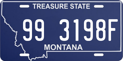 MT license plate 993198F