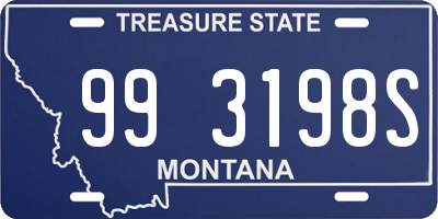 MT license plate 993198S