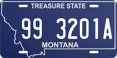 MT license plate 993201A