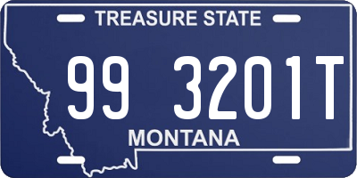 MT license plate 993201T