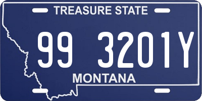 MT license plate 993201Y