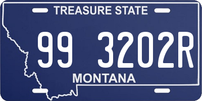 MT license plate 993202R