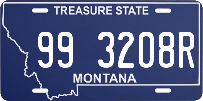 MT license plate 993208R