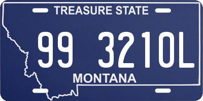 MT license plate 993210L