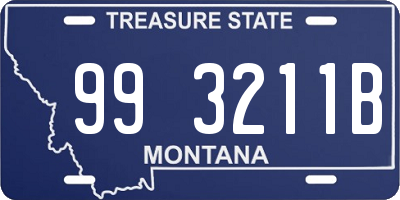 MT license plate 993211B