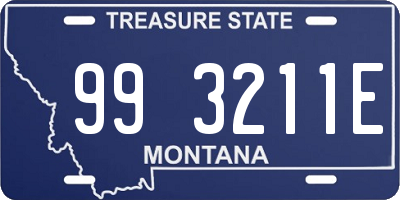 MT license plate 993211E