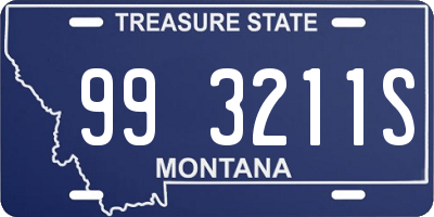 MT license plate 993211S