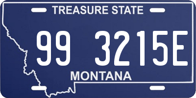 MT license plate 993215E