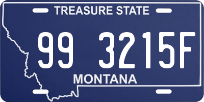 MT license plate 993215F