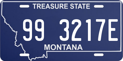 MT license plate 993217E