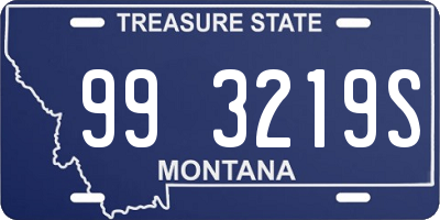 MT license plate 993219S