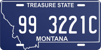 MT license plate 993221C