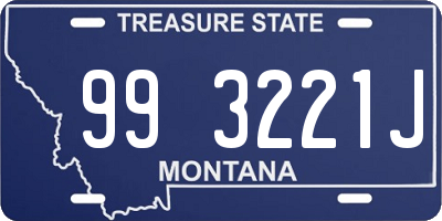 MT license plate 993221J