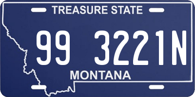 MT license plate 993221N