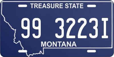 MT license plate 993223I