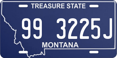 MT license plate 993225J