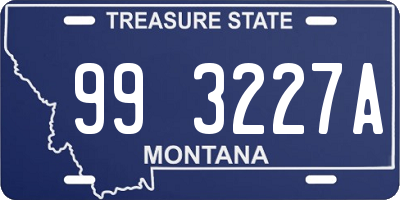 MT license plate 993227A