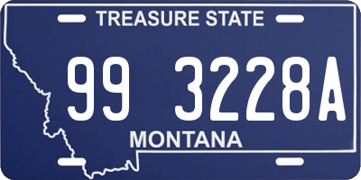 MT license plate 993228A