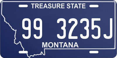 MT license plate 993235J