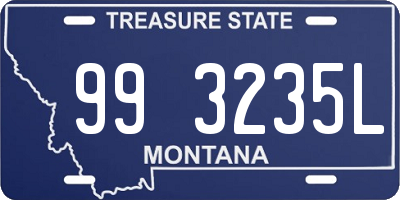 MT license plate 993235L