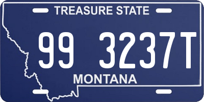 MT license plate 993237T