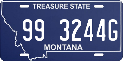 MT license plate 993244G