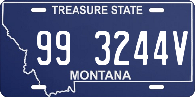 MT license plate 993244V