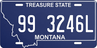 MT license plate 993246L