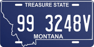 MT license plate 993248V