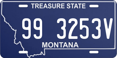 MT license plate 993253V