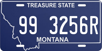 MT license plate 993256R