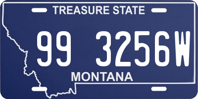 MT license plate 993256W