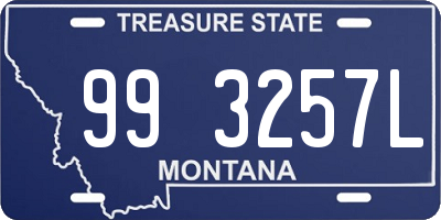 MT license plate 993257L