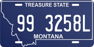 MT license plate 993258L