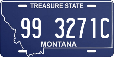 MT license plate 993271C