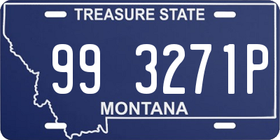 MT license plate 993271P