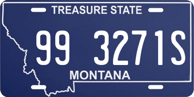 MT license plate 993271S