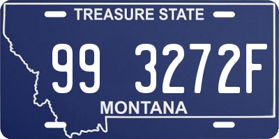 MT license plate 993272F