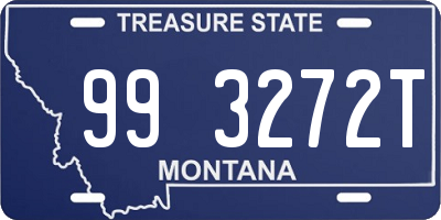 MT license plate 993272T