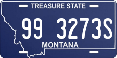 MT license plate 993273S