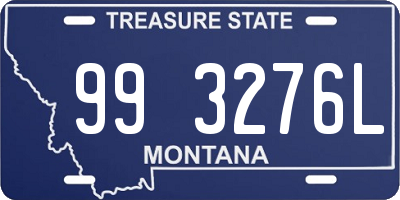 MT license plate 993276L