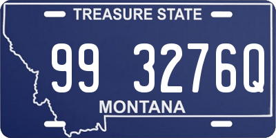 MT license plate 993276Q