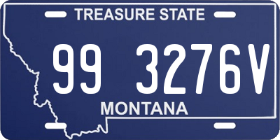 MT license plate 993276V