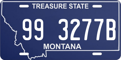 MT license plate 993277B