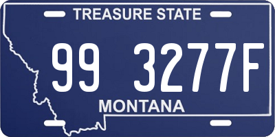 MT license plate 993277F