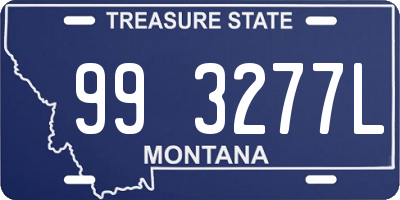 MT license plate 993277L