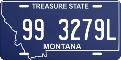 MT license plate 993279L