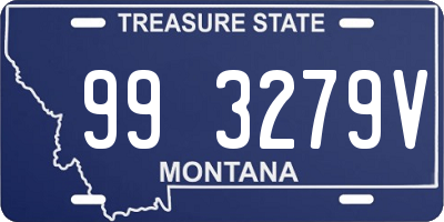 MT license plate 993279V