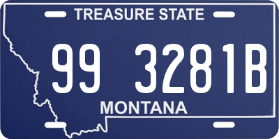 MT license plate 993281B