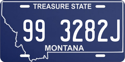 MT license plate 993282J